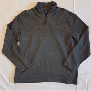 JOE Joseph Abboud 1/4 Zip Pullover Sweater XL Gray